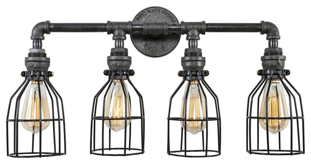 West Ninth Vintage Industrial Vanity Light