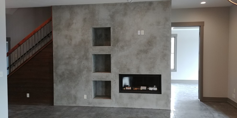 Home design - rustic home design idea in Omaha