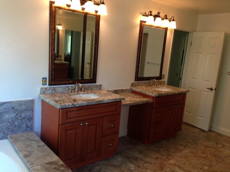Silver Travertine Bath