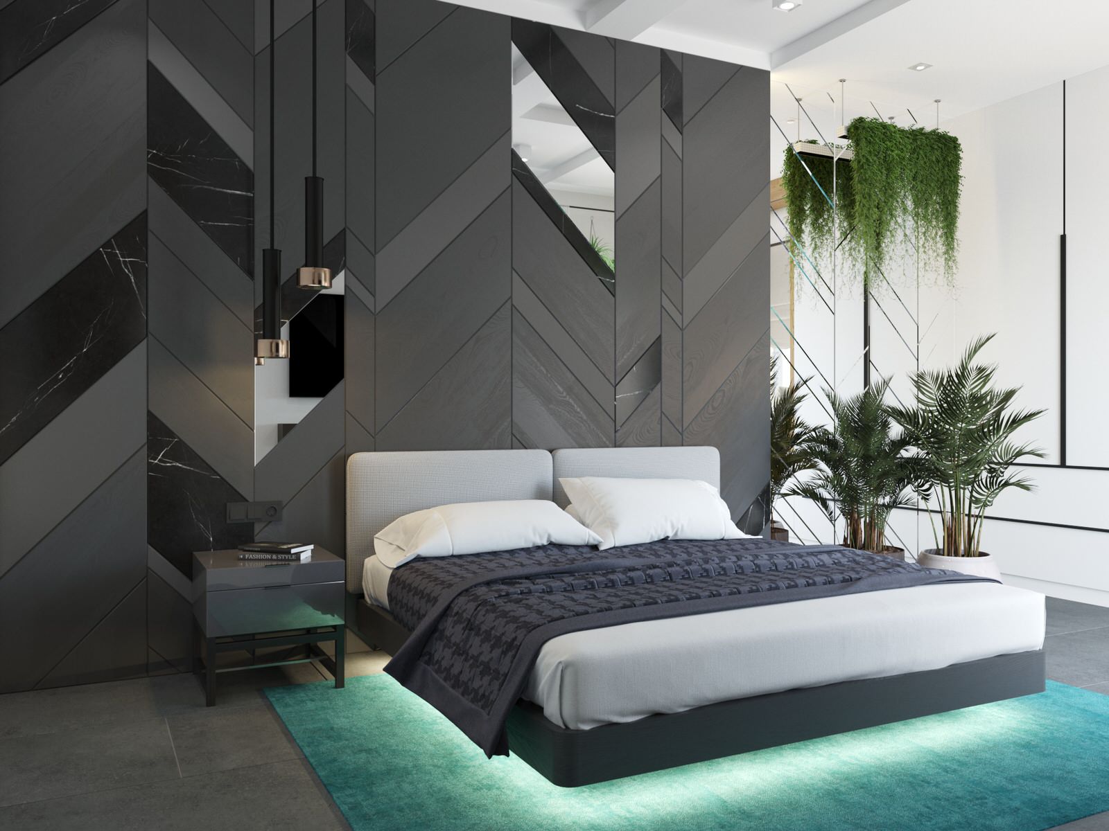 современная квартира "Белый квадрат"