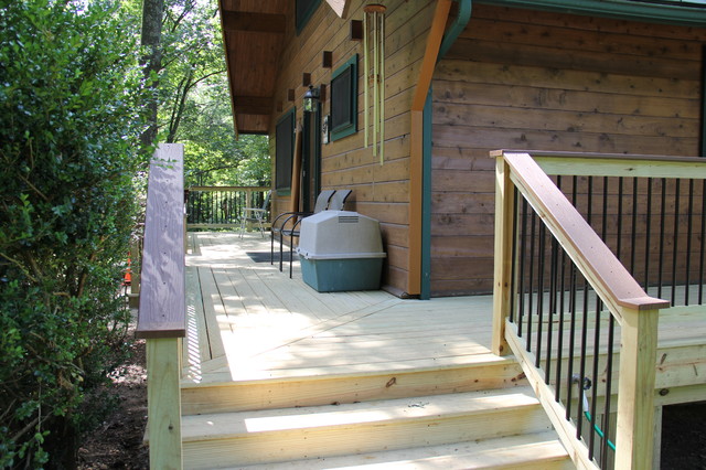 Wrap Around Deck montagne-terrasse-en-bois