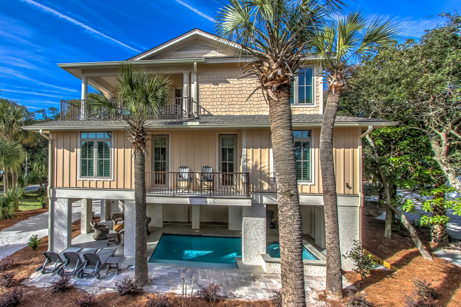 Beach cottage, rear elevation, Guenther Designs & Consulting LLC