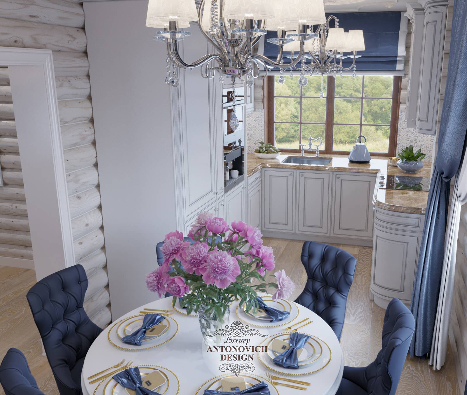 Элегантный дизайн гостиной в доме