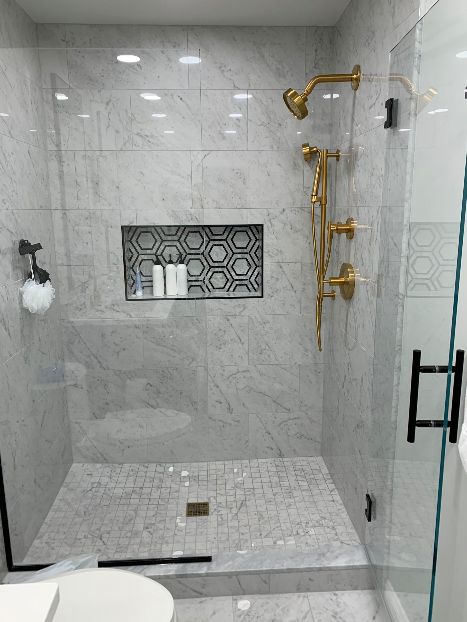 Black & Gold Modern Bathroom refresh