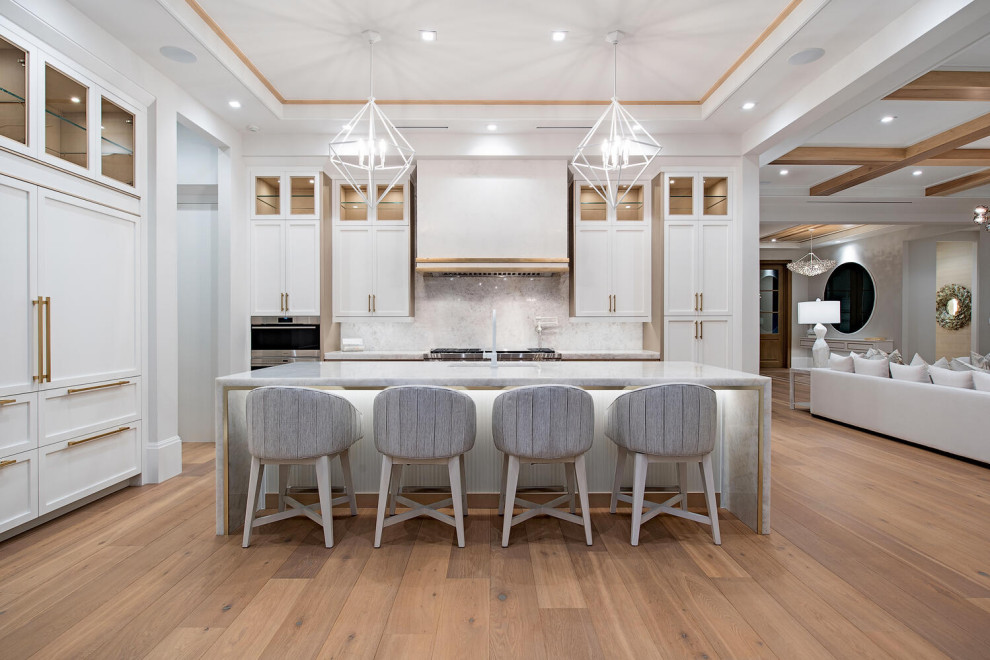 Inspiration for a transitional kitchen remodel in Miami