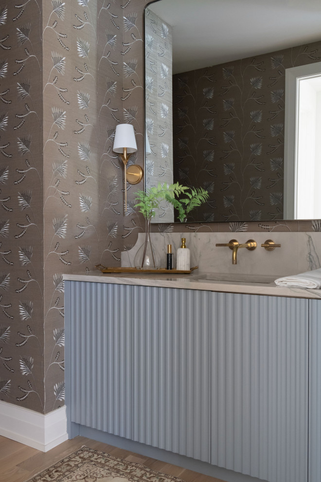 French Modern Estate - French Country - Powder Room - Nashville - by ...