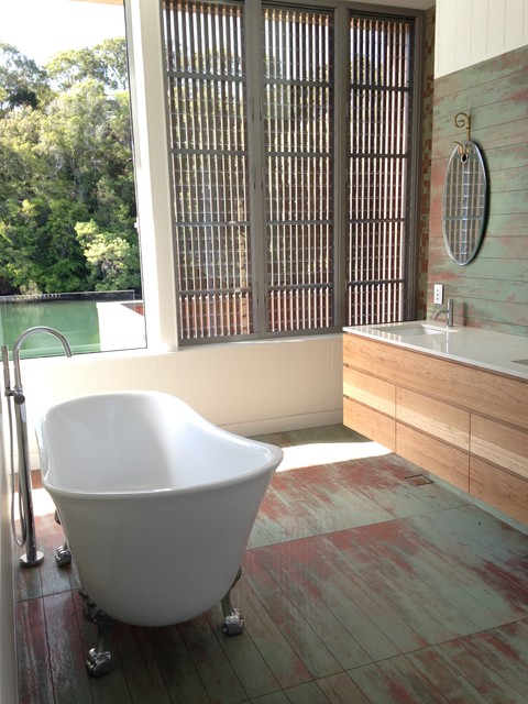 River House Noosa maritimt-badevaerelse