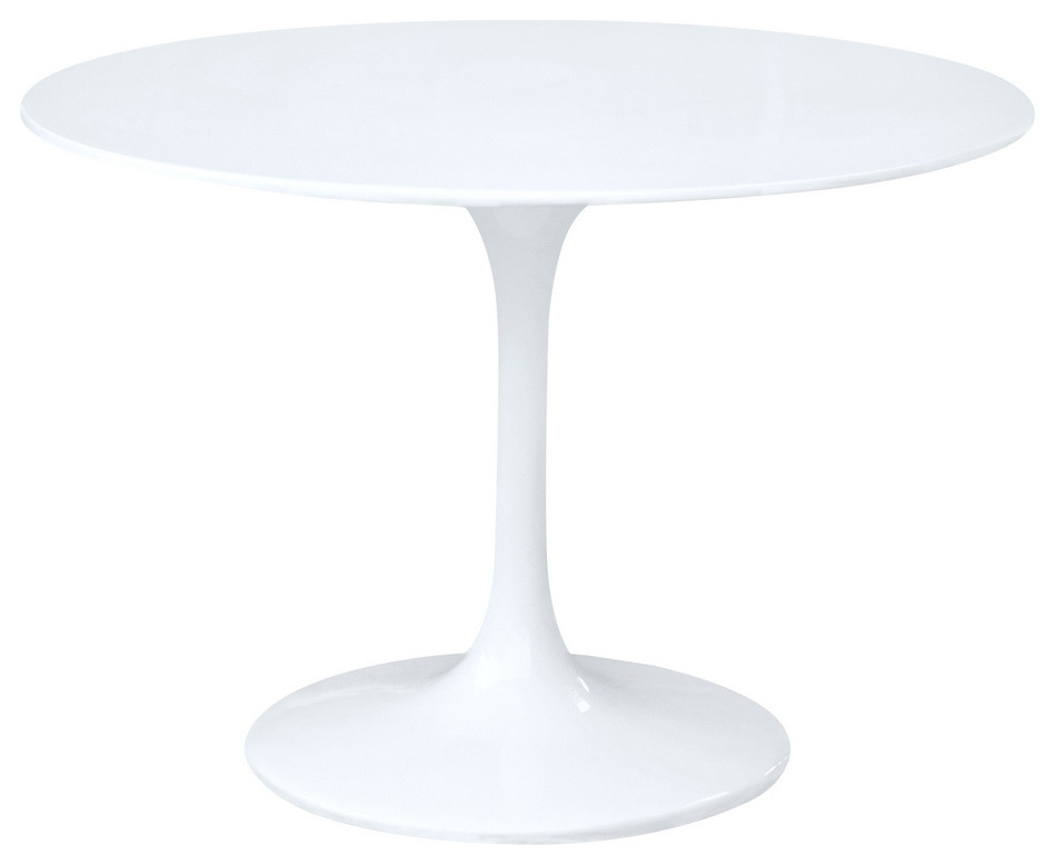 Tulip Fiberglass Table 48", White