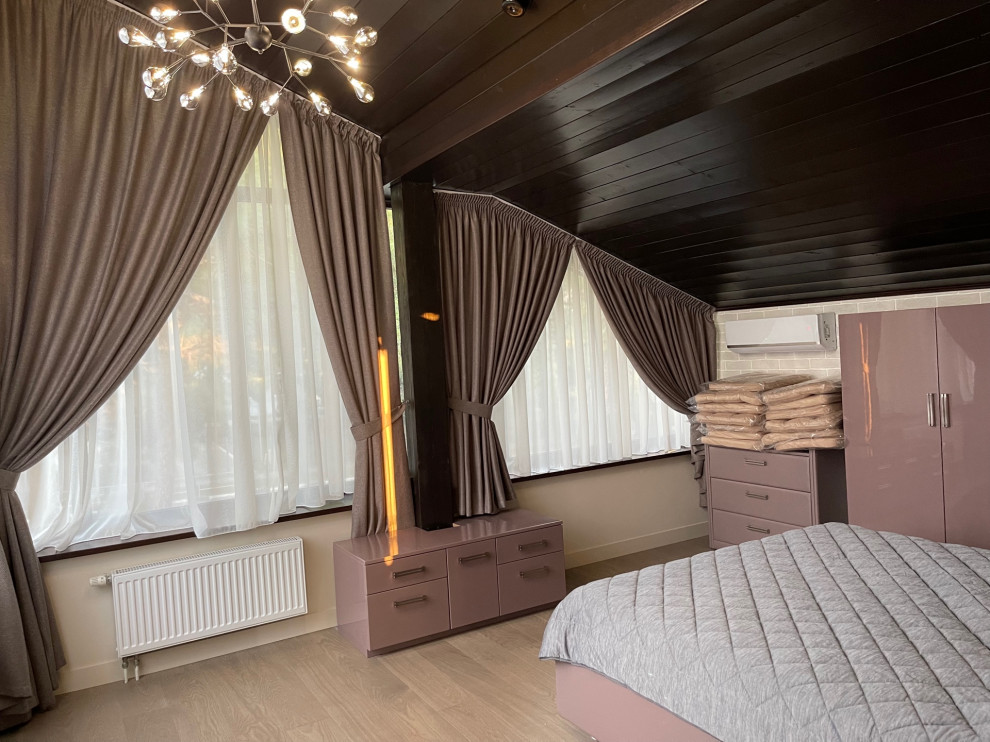 Спальни в проекте жилого дома на побережье, в г. Геленджике