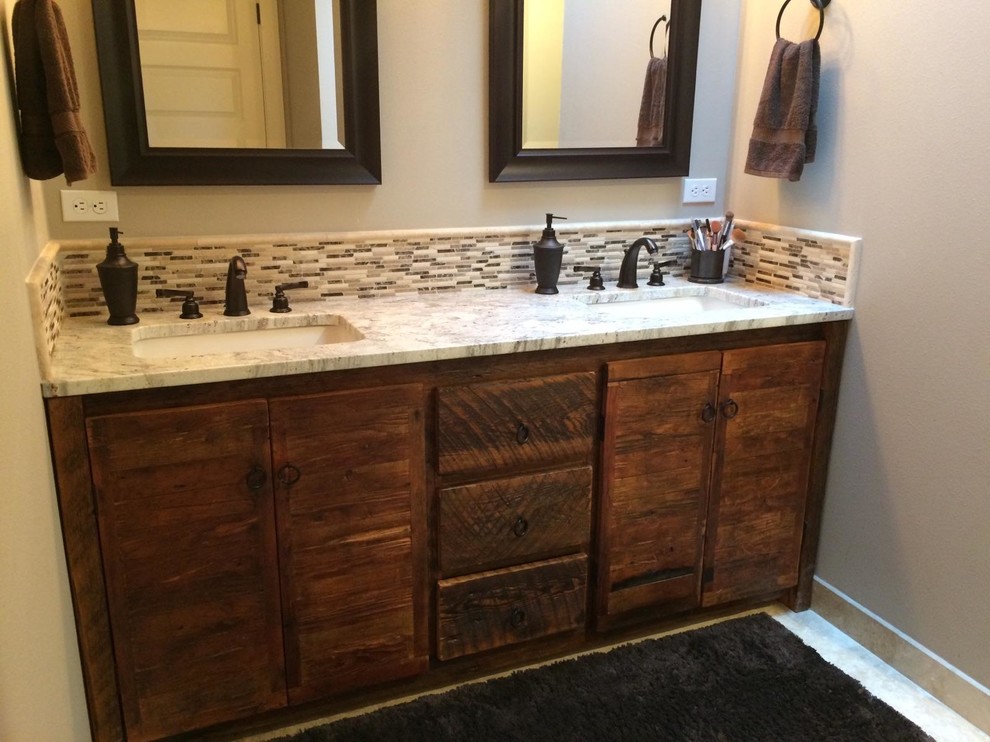Inspiration for a rustic home design remodel in Seattle