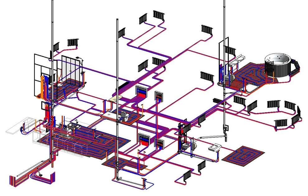 Инженерные системы загородного дома 600 м2