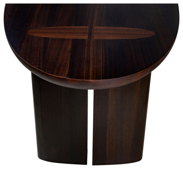 Oval Eucalyptus Dining Table, Versmissen Durban, Small - Transitional ...