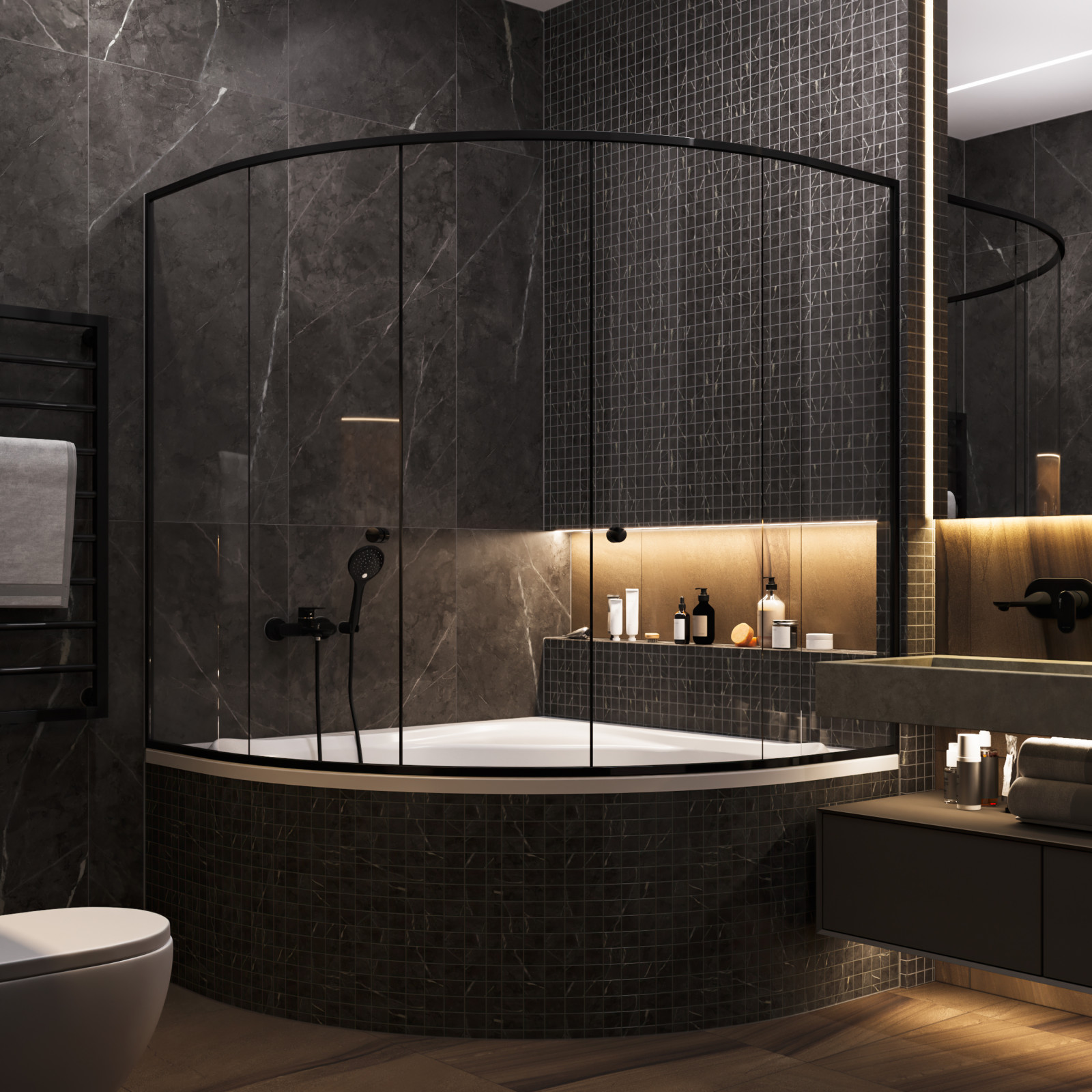 Шоколадно-кофейная квартира для семьи с ребенком в ЖК 1147