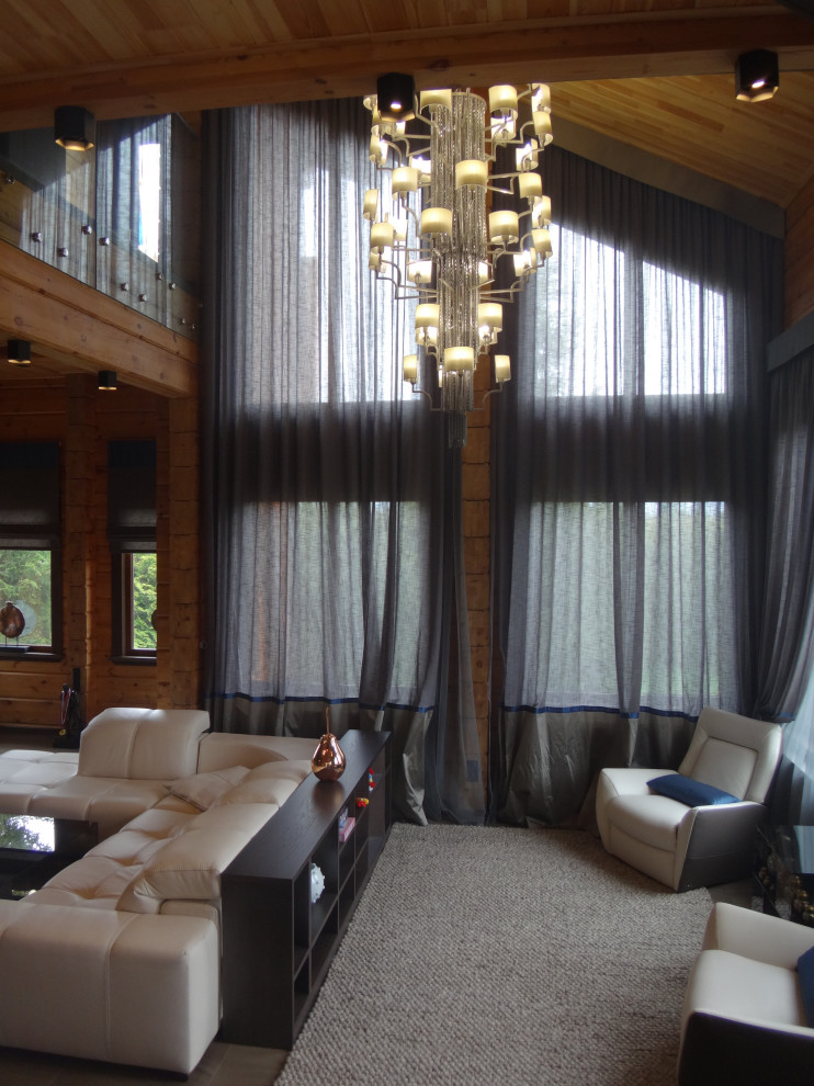 Частный дом из клееного бруса 500 кв.м.  д.Мостовское.