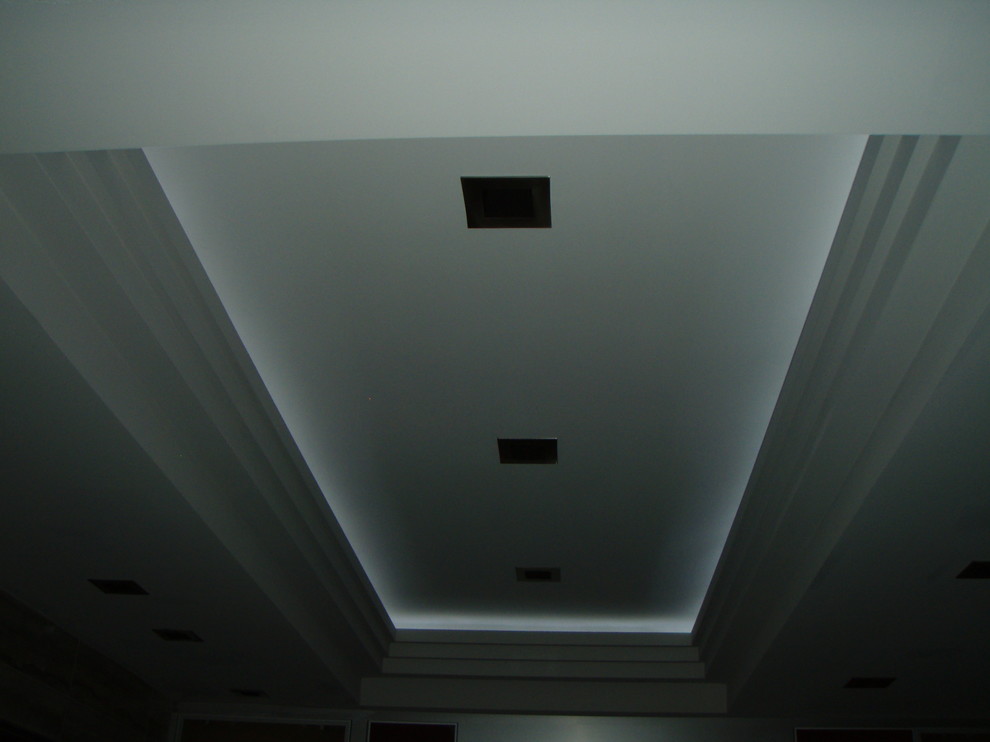 Custom Ceiling Details Plus Led Cove Lighting Contemporary