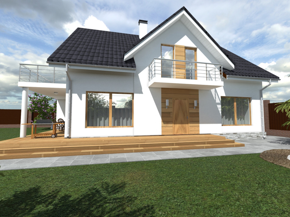 Коттедж в разной отделке