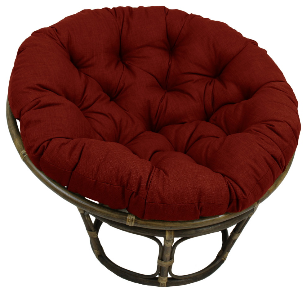 48" Solid Outdoor Polyester Papasan Cushion, Fits 46" Papasan Frame