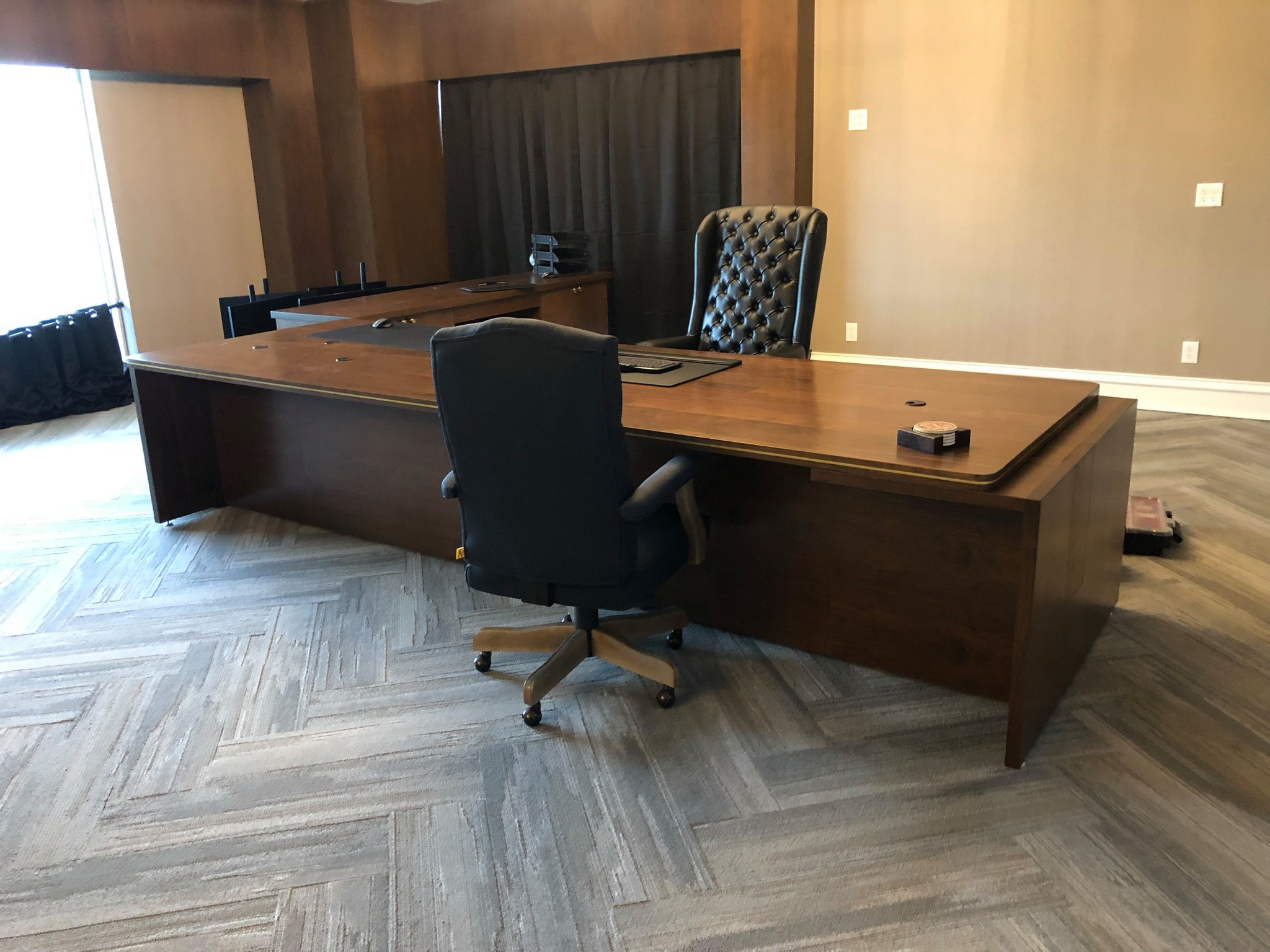 Walnut Executive Office Desk