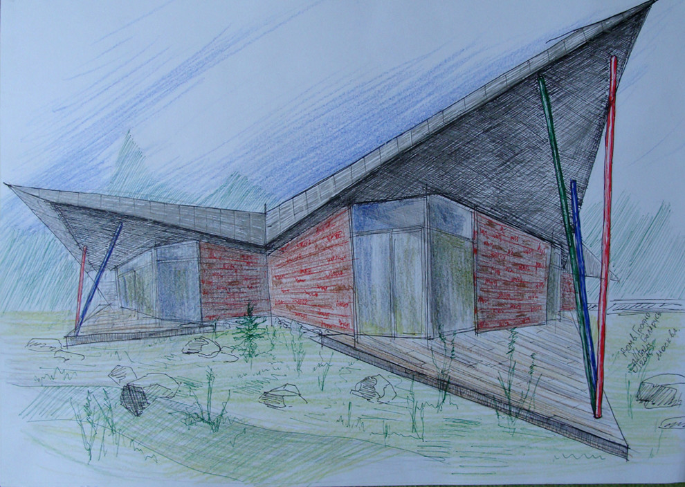 Размышление с карандашом - наброски, малоэтажные частные дома и таунхаусы