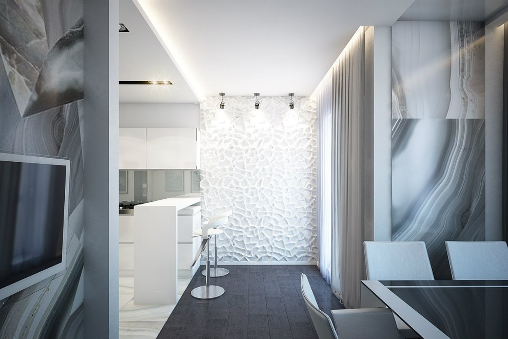 Кухня совмещенная со столовой