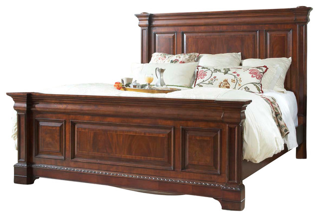 Heritage Mahogany King Size Mansion Bed Traditional Panel Beds By Mahogany More