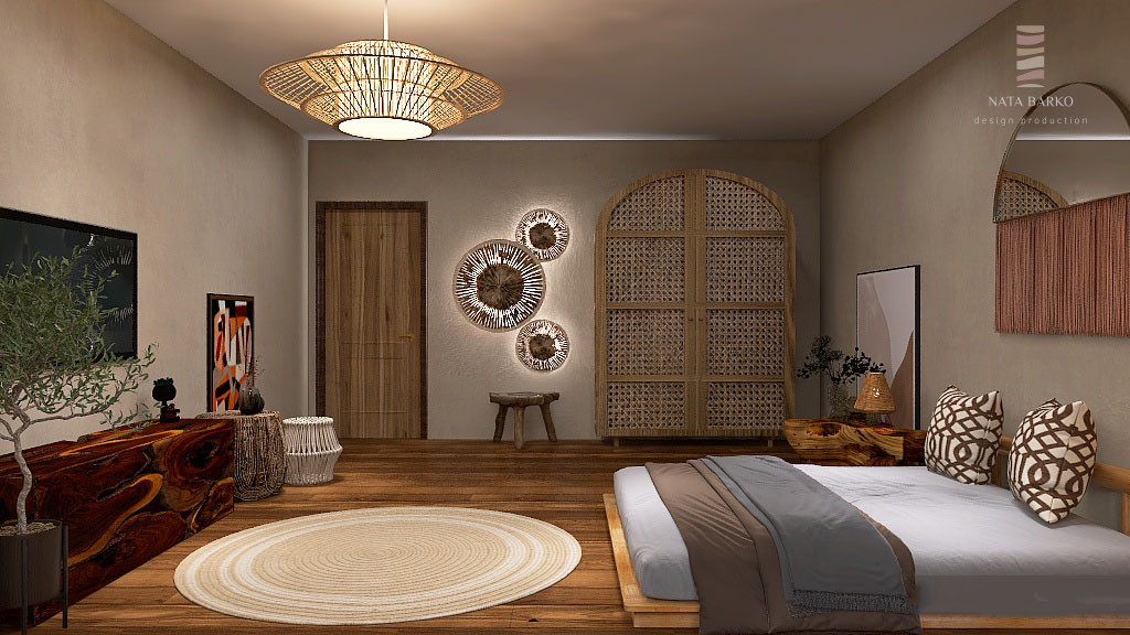 Дизайн проект спальни для ценителей экологичности