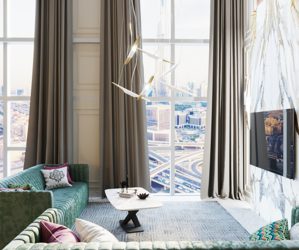 Квартира 70 кв.м. Кухня и гостиная