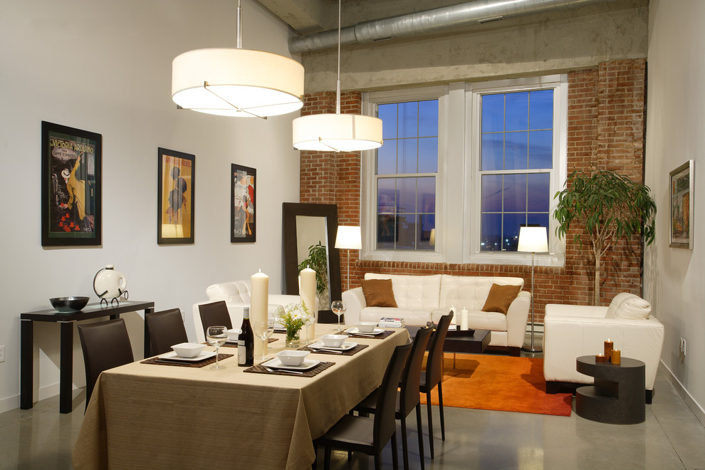 City Loft - Industrial - Dining Room - Philadelphia - by Lazor Design ...