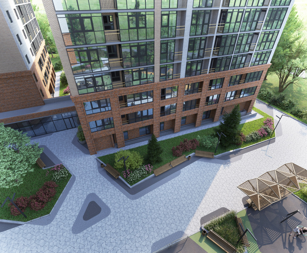 Благоустройство ЖК "НОРМАНДИЯ НЕМАН", СК "СТРИЖИ", Новосибирск