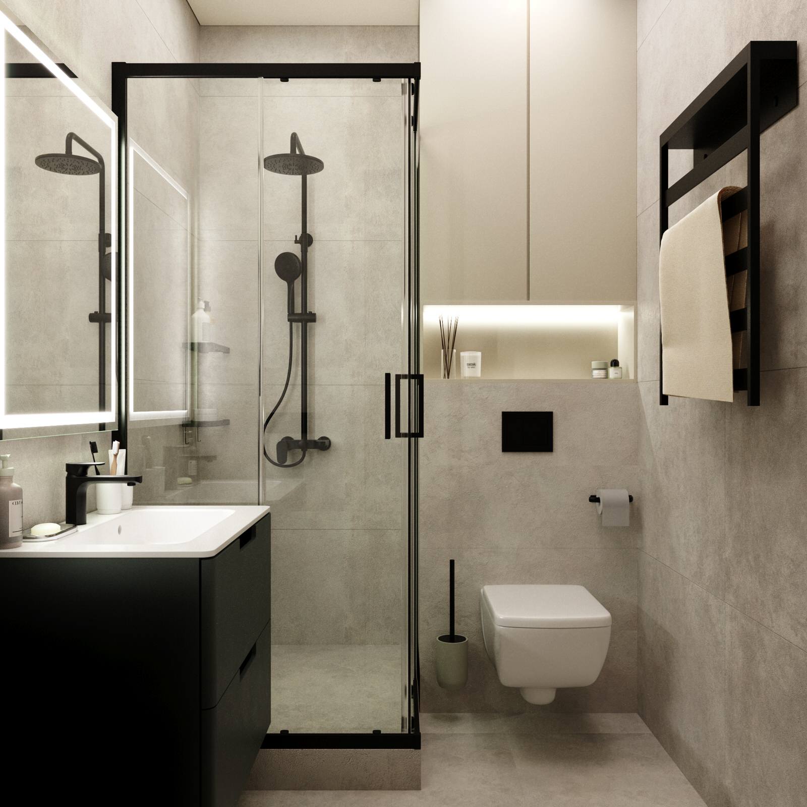 2 санузла в ЖК Высота