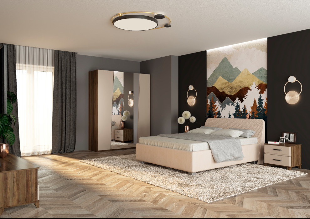 Дизайн и визуализация мебели в интерьере для мебельной фабрики "Маннгрупп"