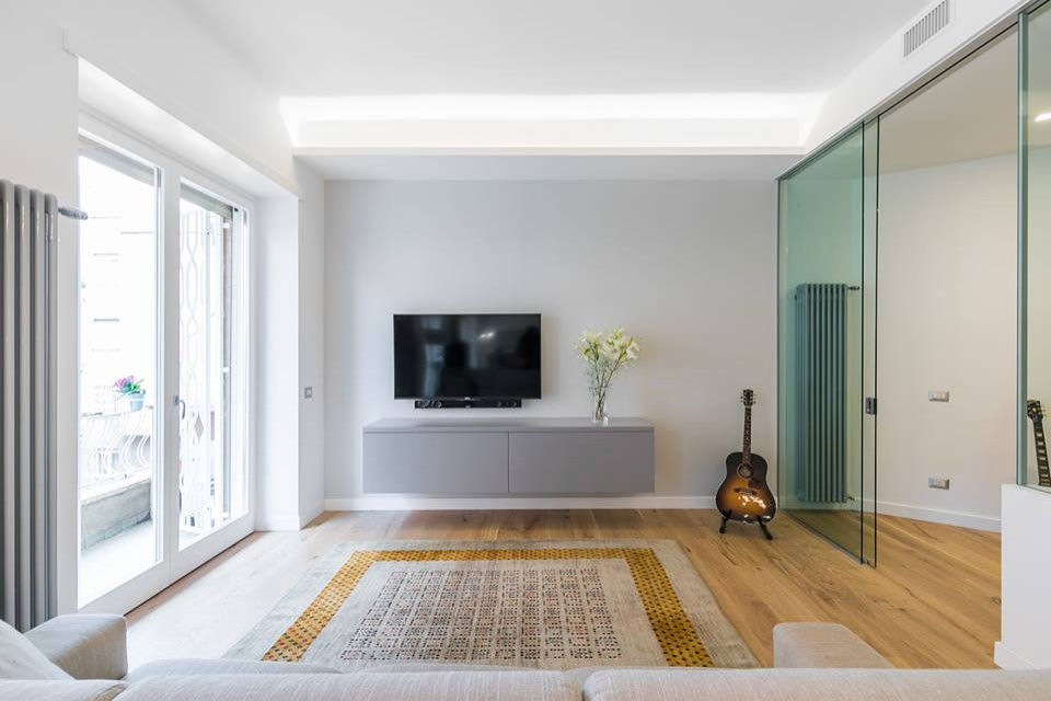 Esempio di un soggiorno design