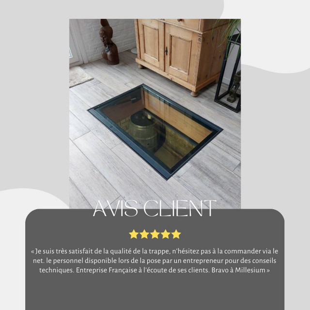 Cr&eacute;ation de trappe de cave contemporaneo-bodega
