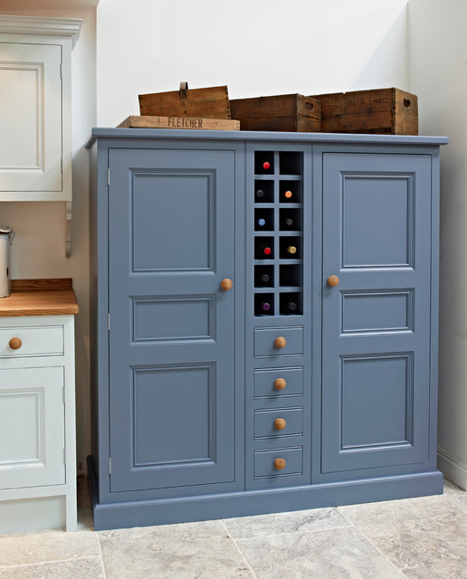 Blue painted kitchen traditional-kitchen