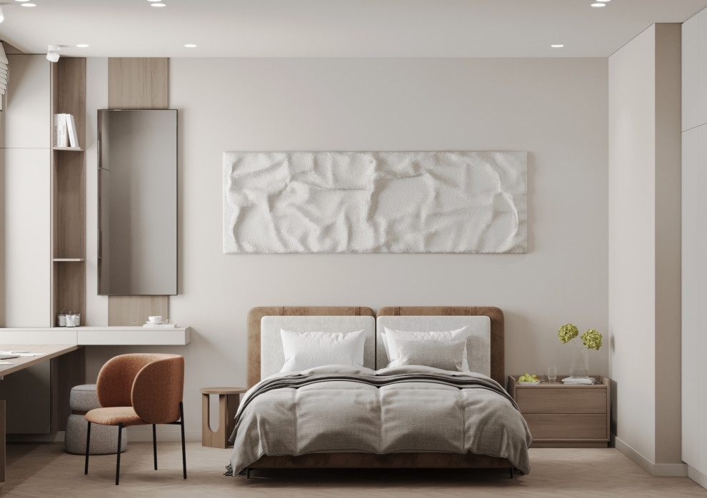 Двух комнатная квартира в стиле эко минимализм. 2023-24 г