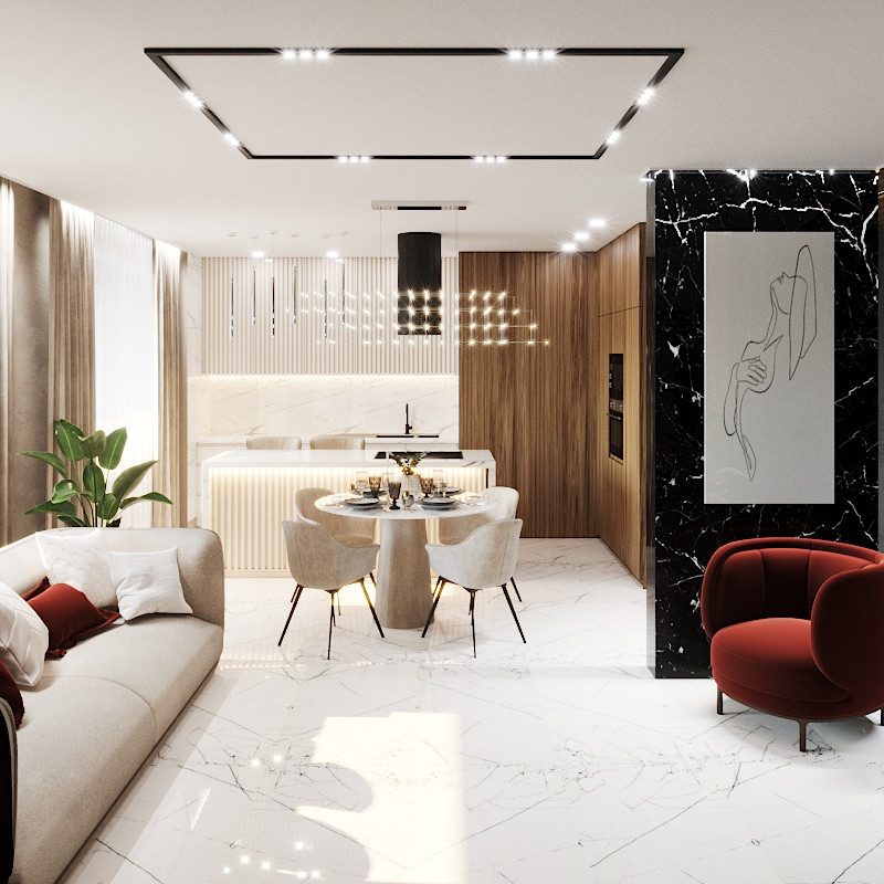 Дизайн квартиры 80 кв.м.