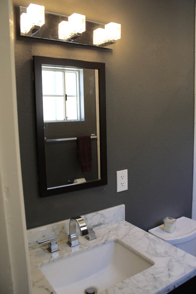 Inspiration for a transitional home design remodel in Orange County