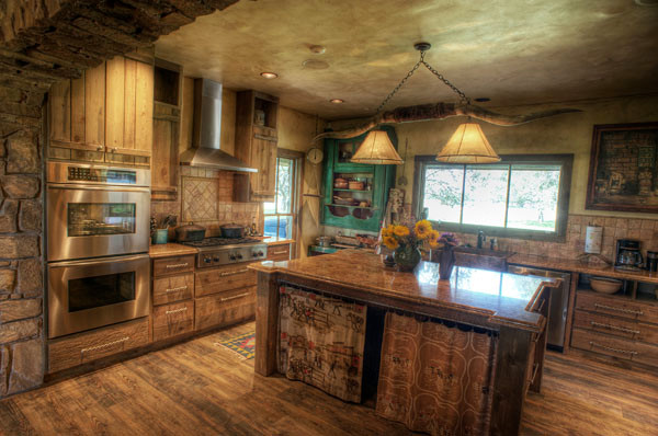 South Texas Ranch  Rustic  Kitchen  Austin by Maison 