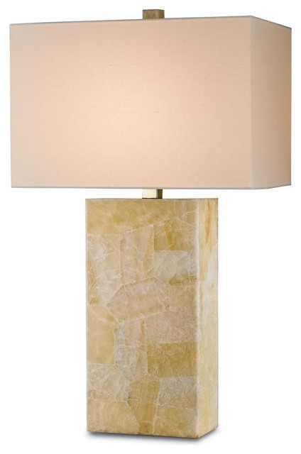 Currey & Company Nikolai Table Lamp in Natural Marble