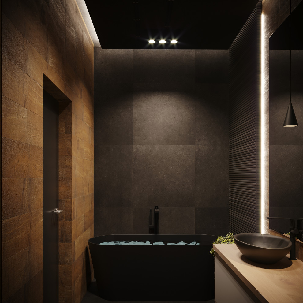 Интерьер квартиры в индустриальном стиле для холостяка