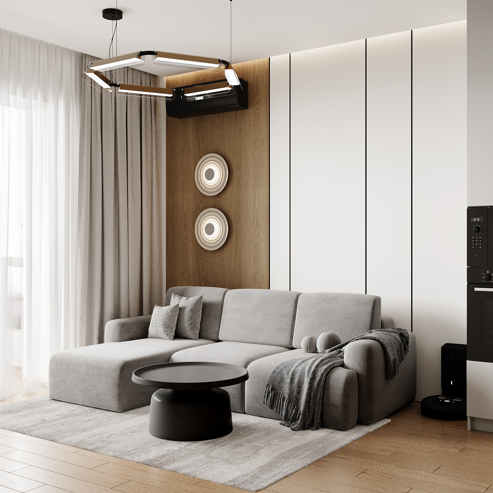 Дизайн квартиры в современном стиле с нотками сканди