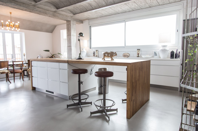 &Aacute;tico estilo industrial industriell-koek