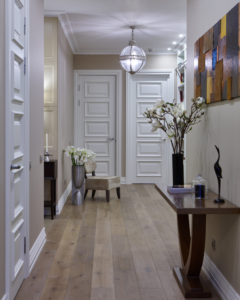 Large transitional hallway in Moscow.