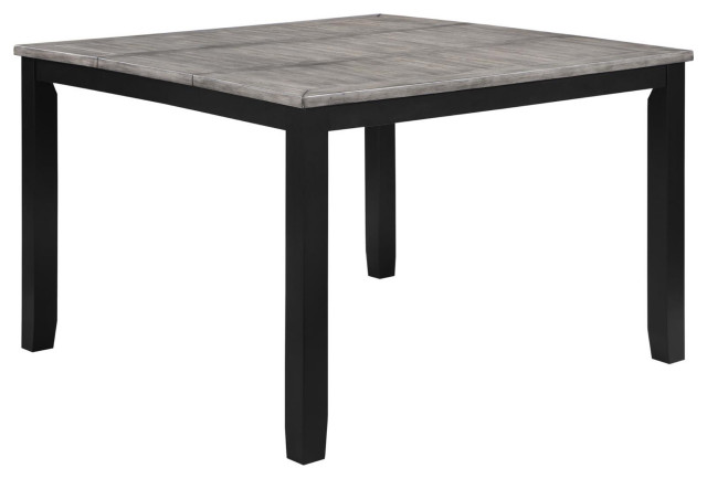 Elodie Counter Height Dining Table With Extension Leaf Gray/Black
