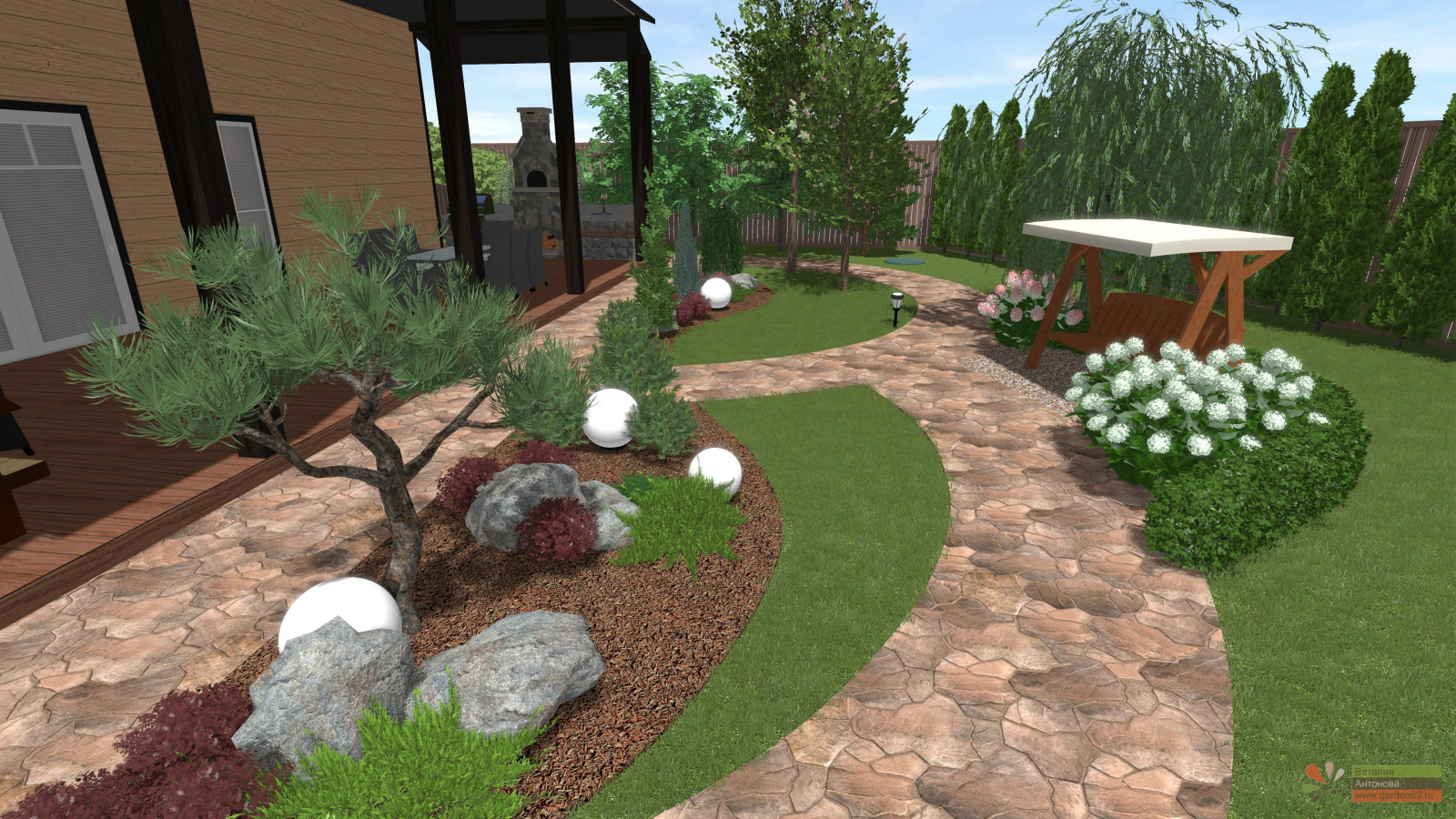 Проект сада для семьи с детьми