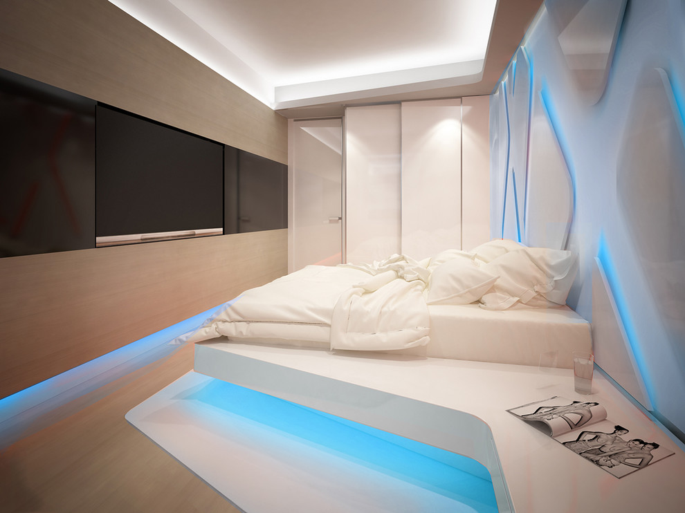 Интерьер квартиры в космическом стиле / Авиагородок (Санкт-Петербург)