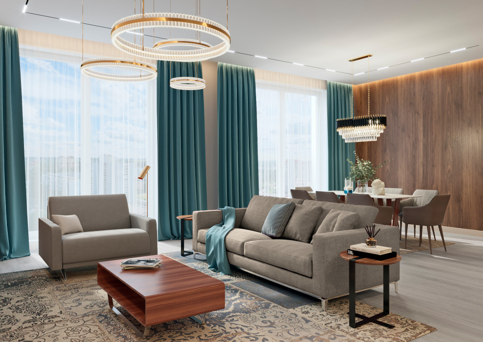 Гостиная + столовая