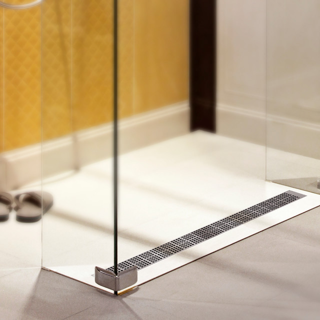 QM Linear Shower Drain Modern Bathroom Miami by QM Drain