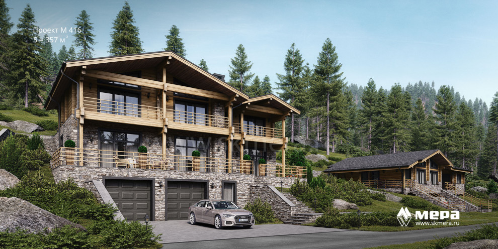 Проекты современных домов-шале