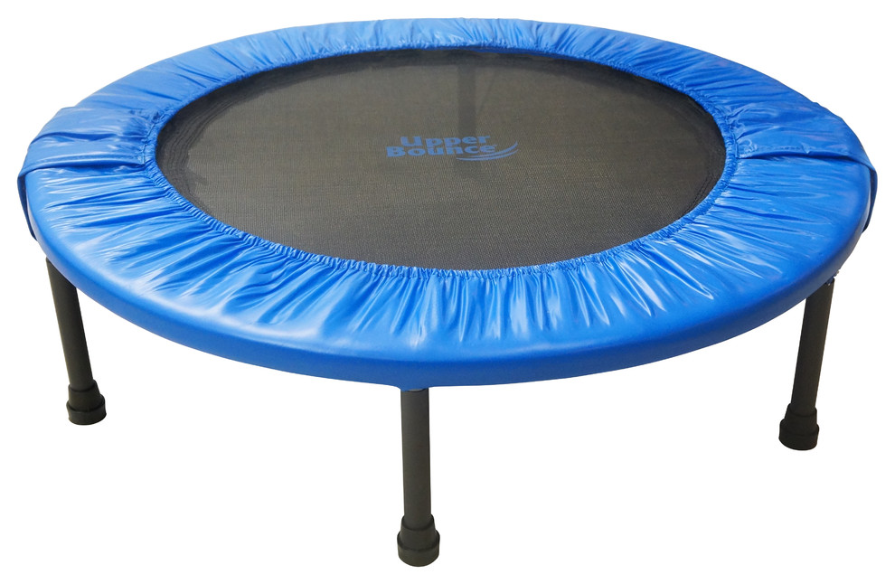 Upper Bounce Mini Round Trampoline Replacement Safety 40 in Round Blue Foldable